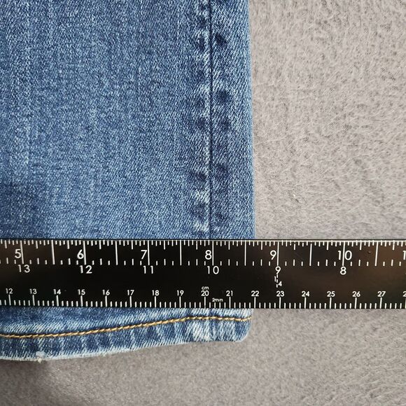 American Eagle Women 8 Mid Rise Kick Boot Super Stretch Jeans - Picture 11 of 13